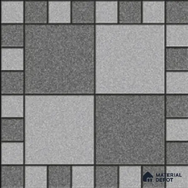 Budget Friendly Stone Look Value for Money Parking Floor Tile 16 x 16 inch | TL 00658 B | Vitrified Matte Finish Tile - 12 mm | Suitable For Parking, Outdoor, Balcony & Terrace | Pattern Alignment May Vary | 2-3 mm Spacer is Mandatory