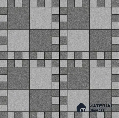 Budget Friendly Stone Look Value for Money Parking  Floor Tile 16 x 16 inch | TL 00658 B | Vitrified Matte Finish Tile - 12 mm | Suitable For Parking, Outdoor, Balcony & Terrace | Pattern Alignment May Vary | 2-3 mm Spacer is Mandatory