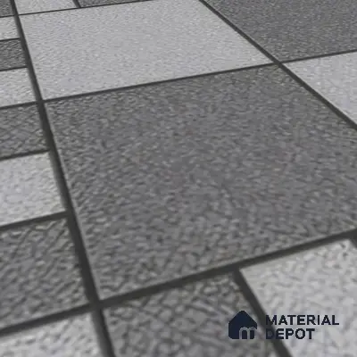 Budget Friendly Stone Look Value for Money Parking  Floor Tile 16 x 16 inch | TL 00658 B | Vitrified Matte Finish Tile - 12 mm | Suitable For Parking, Outdoor, Balcony & Terrace | Pattern Alignment May Vary | 2-3 mm Spacer is Mandatory
