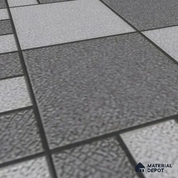 Budget Friendly Stone Look Value for Money Parking Floor Tile 16 x 16 inch | TL 00658 B | Vitrified Matte Finish Tile - 12 mm | Suitable For Parking, Outdoor, Balcony & Terrace | Pattern Alignment May Vary | 2-3 mm Spacer is Mandatory