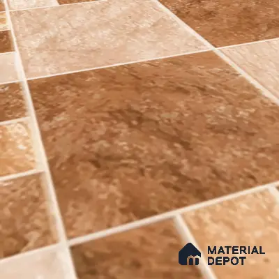 Budget Friendly Stone Look Value for Money Parking  Floor Tile 16 x 16 inch | TL 00658 A | Vitrified Matte Finish Tile - 12 mm | Suitable For Parking, Outdoor, Balcony & Terrace | Pattern Alignment May Vary | 2-3 mm Spacer is Mandatory