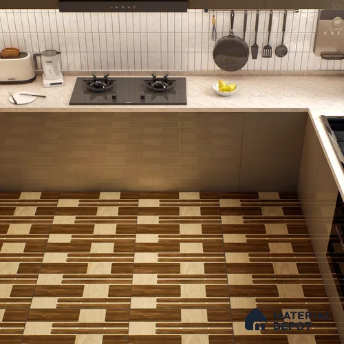 TL 00448 Earthy Brown 2 ft x 2 ft Matte Finish Digital Porcelain Floor & Wall Tile - 9.5 mm