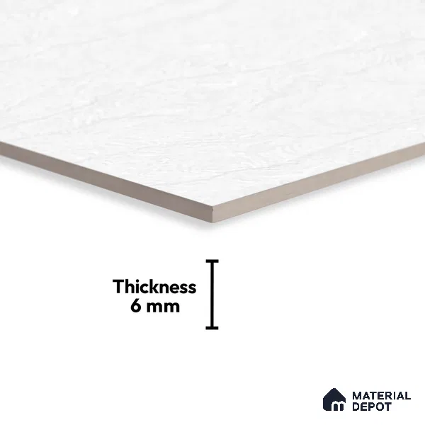 TL 01917 A Eggshell Light 18 x 12 inch Glossy Finish Ceramic Wall Tile - 6 mm