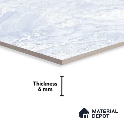 TL 01920 A Eggshell White Light 18 x 12 inch Glossy Finish Ceramic Wall Tile - 6 mm