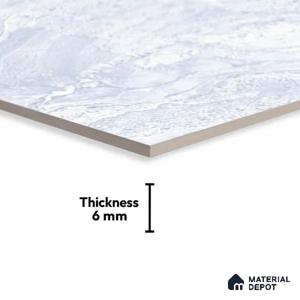TL 01920 A Eggshell White Light 18 x 12 inch Glossy Finish Ceramic Wall Tile - 6 mm