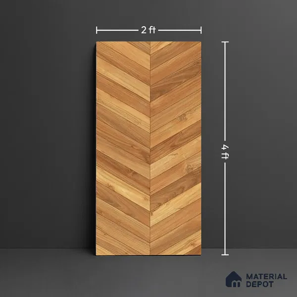 TL 07701 El Nevi Wood Beige 1200x600 mm Matte Finish Floor & Wall Tile - 9 mm