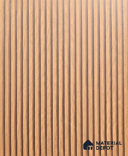Wooden Fluted LM 22663 8 ft x 4 ft Texture Finish Decorative Laminate - 1 mm | Suitable for TV Unit,Wardrobe, Kitchen Cabinets