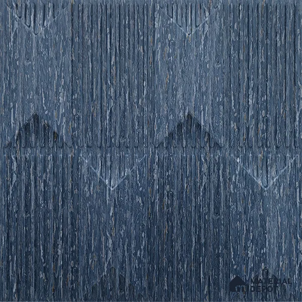 Blue Artisan PVC Matte Finish 3D Wall Panel | 20 in x 20 in | Electric Blue - 15 mm | Suitable for Dining, Feature Wall & TV Unit | Width is Subjected to 5% Variation