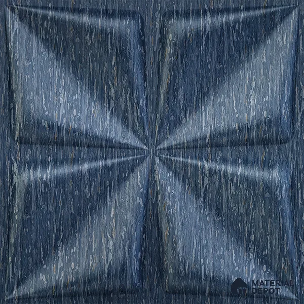 Blue Bloom PVC Matte Finish 3D Wall Panel | 20 in x 20 in | Electric Blue - 15 mm | Suitable for Dining, Feature Wall & TV Unit | Width is Subjected to 5% Variation