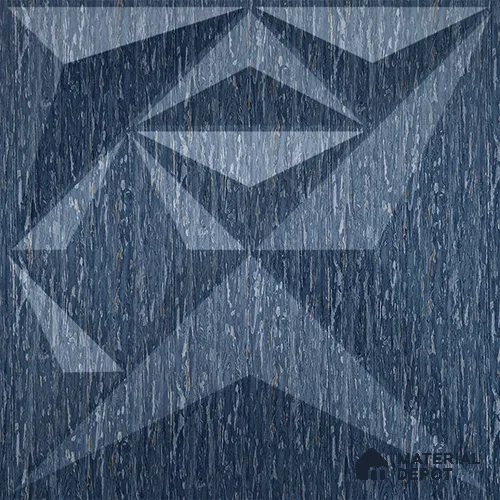 Blue Diamond PVC Matte Finish 3D Wall Panel | 20 in x 20 in | Electric Blue - 15 mm | Suitable for Dining, Feature Wall & TV Unit | Width is Subjected to 5% Variation