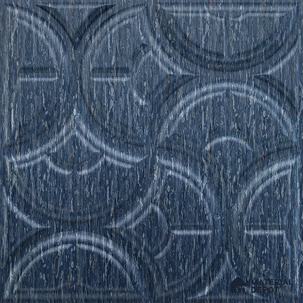 Blue Luna PVC Matte Finish 3D Wall Panel | 20 in x 20 in | Electric Blue - 15 mm | Suitable for Dining, Feature Wall & TV Unit | Width is Subjected to 5% Variation