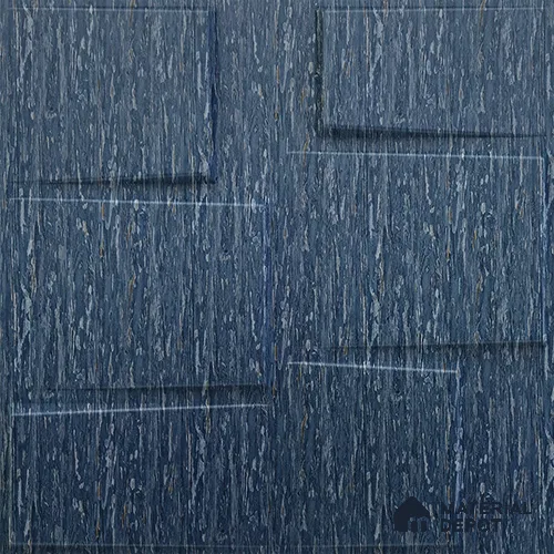 Blue Stream PVC Matte Finish 3D Wall Panel | 20 in x 20 in | Electric Blue - 15 mm | Suitable for Dining, Feature Wall & TV Unit | Width is Subjected to 5% Variation