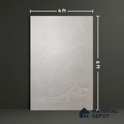 TL 03510 Elegante Krystallo Beige 1800x1200 mm Carving Matte Finish Endless Vitrified Wall & Floor Tile - 9 mm | Adhesive and Spacers Must be Used During Installation