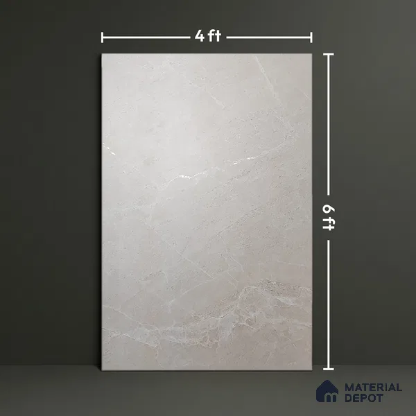 TL 03510 Elegante Krystallo Beige 1800x1200 mm Carving Matte Finish Endless Vitrified Wall & Floor Tile - 9 mm | Adhesive and Spacers Must be Used During Installation