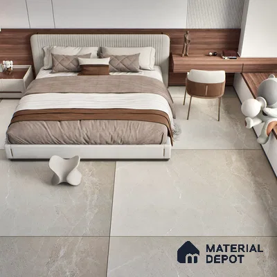 TL 03510 Elegante Krystallo Beige 1800x1200 mm Carving Matte Finish Endless Vitrified Wall & Floor Tile - 9 mm | Adhesive and Spacers Must be Used During Installation