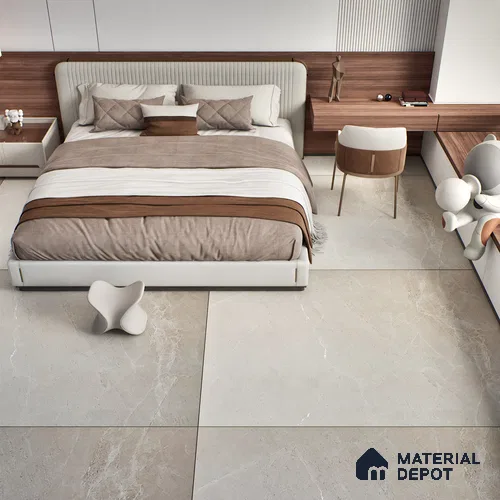 TL 03510 Elegante Krystallo Beige 1800x1200 mm Carving Matte Finish Endless Vitrified Wall & Floor Tile - 9 mm | Adhesive and Spacers Must be Used During Installation
