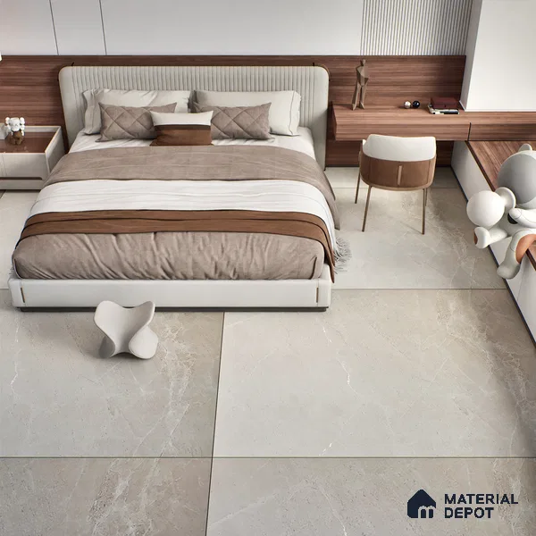 TL 03510 Elegante Krystallo Beige 1800x1200 mm Carving Matte Finish Endless Vitrified Wall & Floor Tile - 9 mm | Adhesive and Spacers Must be Used During Installation