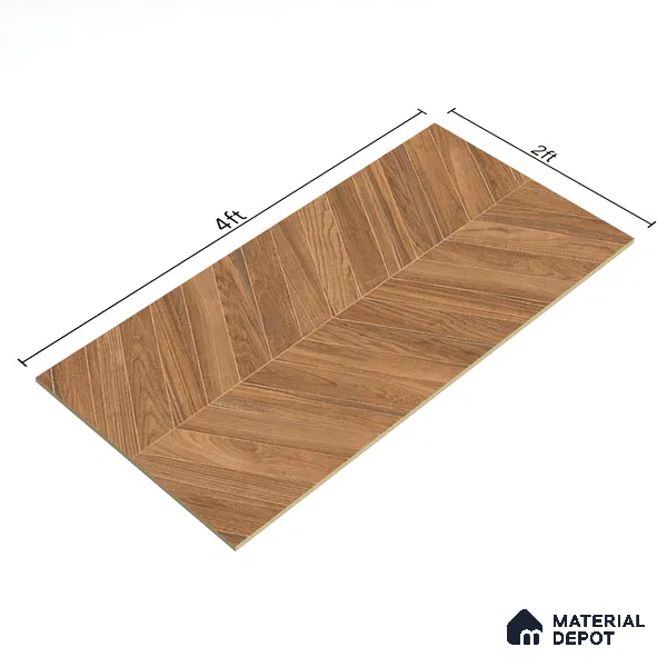 TL 03206 Elemento Brown 1200 x 600 mm Diamond Finish Vitrified Tile - 9 mm