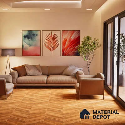 TL 03206 Elemento Brown 1200 x 600 mm Diamond Finish Vitrified Tile - 9 mm