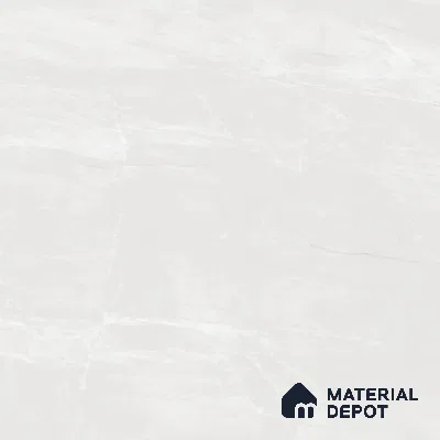 Large Format Marble Floor Tile TL 04404 Endless Dover Bianco Glossy Finish Vitrified Colorbody Tile - 15 mm | Suitable for Living Room, Bedroom, Office | Adhesive and Spacers Must be Used During Installation