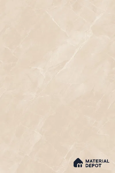 Budget Friendly Large Format Marble Floor Tile TL 04397 Endless Dover Crema Glossy Finish Vitrified Colorbody Tile - 15 mm | Suitable for Living Room, Bedroom, Office | Adhesive and Spacers Must be Used During Installation