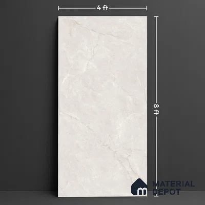 Large Format Endless Floor & Wall Tile TL 10578 Venezia Almond 8 ft x 4 ft Colour Body Vitrified Glossy Finish - 9 mm | Suitable for Living Room, Bedroom, Bathroom | Adhesive and Spacers Must be Used During Installation