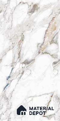 Large Format Endless Floor & Wall Tile TL 10574 Picasso Green 8 ft x 4 ft Colour Body Vitrified Glossy Finish - 9 mm | Suitable for Living Room, Bedroom, Bathroom | Adhesive and Spacers Must be Used During Installation