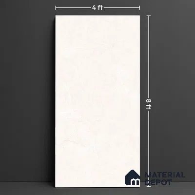 Large Format Endless Floor & Wall Tile TL 10580 Norwich Beige 8 ft x 4 ft Colour Body Vitrified Glossy Finish - 9 mm | Suitable for Living Room, Bedroom, Bathroom | Adhesive and Spacers Must be Used During Installation