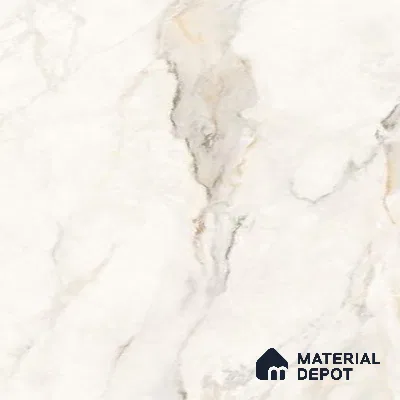 Large Format Endless Floor & Wall Tile TL 10583 Solomon White 8 ft x 4 ft Colour Body Vitrified Matte Finish - 9 mm | Suitable for Living Room, Bedroom, Bathroom | Adhesive and Spacers Must be Used During Installation