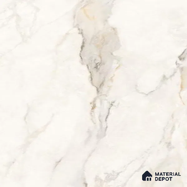 Large Format Endless Floor & Wall Tile TL 10583 Solomon White 8 ft x 4 ft Colour Body Vitrified Matte Finish - 9 mm | Suitable for Living Room, Bedroom, Bathroom | Adhesive and Spacers Must be Used During Installation
