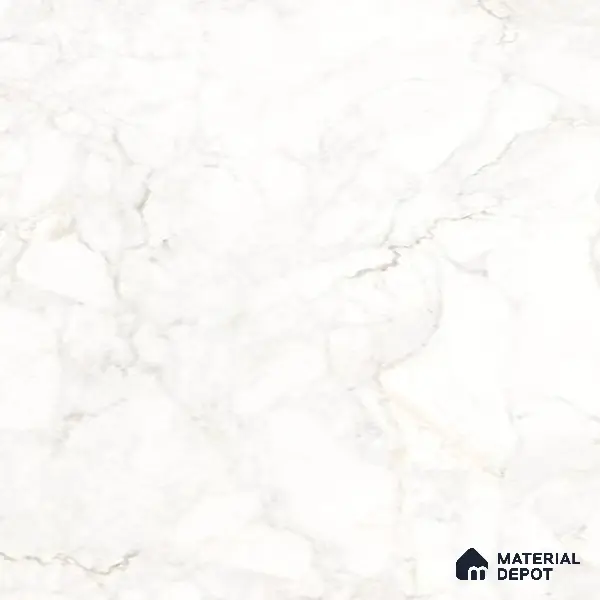Large Format Endless Floor & Wall Tile TL 10584 Nura White 8 ft x 4 ft Colour Body Vitrified Matte Finish - 9 mm | Suitable for Living Room, Bedroom, Bathroom | Adhesive and Spacers Must be Used During Installation