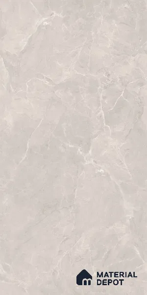 Large Format Endless Floor & Wall Tile TL 10581 Paradise Silver 8 ft x 4 ft Colour Body Vitrified Matte Finish - 9 mm | Suitable for Living Room, Bedroom, Bathroom | Adhesive and Spacers Must be Used During Installation