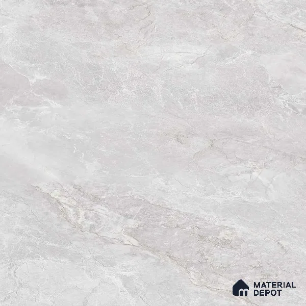 Large Format Endless Floor & Wall Tile TL 10585 Vega Silver 8 ft x 4 ft Colour Body Vitrified Matte Finish - 9 mm | Suitable for Living Room, Bedroom, Bathroom | Adhesive and Spacers Must be Used During Installation