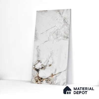Endless Floor & Wall Tile TL 06258 Ceaseless Glacier White 4 ft x 2 ft Vitrified Matte Finish - 9 mm (Random Design 4) | Suitable for Living Room, Bedroom, Bathroom & Kitchen