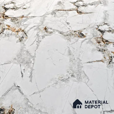 Endless Floor & Wall Tile TL 06258 Ceaseless Glacier White 4 ft x 2 ft Vitrified Matte Finish - 9 mm (Random Design 4) | Suitable for Living Room, Bedroom, Bathroom & Kitchen
