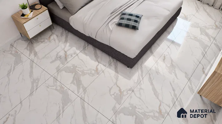 Endless Floor & Wall Tile TL 06278  Highnote Blue 4 ft x 2 ft Vitrified Glossy Finish - 9 mm (Random Design 4) | Suitable for Living Room, Bedroom, Bathroom & Kitchen (Sample)