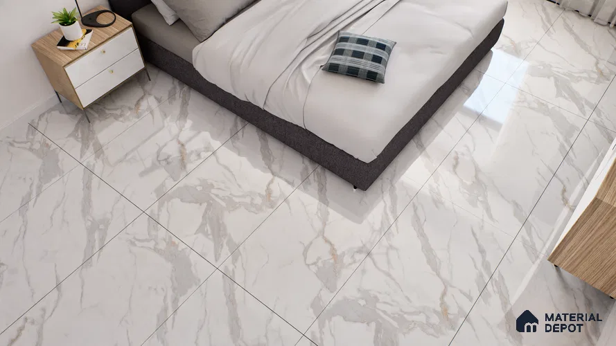 Endless Floor & Wall Tile TL 06278 Highnote Blue 4 ft x 2 ft Vitrified Glossy Finish - 9 mm (Random Design 4) | Suitable for Living Room, Bedroom, Bathroom & Kitchen