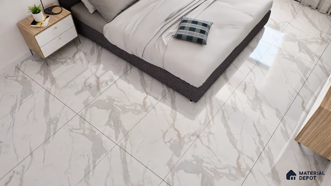 Endless Floor & Wall Tile TL 06278  Highnote Blue 4 ft x 2 ft Vitrified Glossy Finish - 9 mm (Random Design 4) | Suitable for Living Room, Bedroom, Bathroom & Kitchen (Sample)
