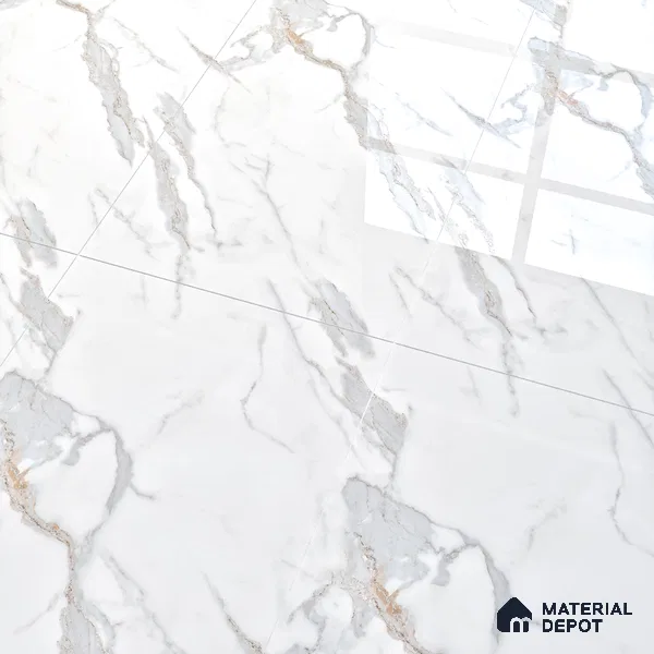 Endless Floor & Wall Tile TL 06278  Highnote Blue 4 ft x 2 ft Vitrified Glossy Finish - 9 mm (Random Design 4) | Suitable for Living Room, Bedroom, Bathroom & Kitchen (Sample)