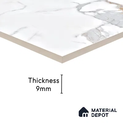 Endless Floor & Wall Tile TL 06278  Highnote Blue 4 ft x 2 ft Vitrified Glossy Finish - 9 mm (Random Design 4) | Suitable for Living Room, Bedroom, Bathroom & Kitchen (Sample)