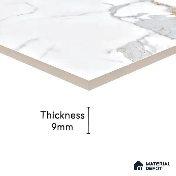 Endless Floor & Wall Tile TL 06278  Highnote Blue 4 ft x 2 ft Vitrified Glossy Finish - 9 mm (Random Design 4) | Suitable for Living Room, Bedroom, Bathroom & Kitchen (Sample)