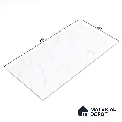 Endless Floor & Wall Tile TL 06259 Ceaseless Marble Wonder 4 ft x 2 ft Vitrified Matte Finish - 9 mm (Random Design 4) | Suitable for Living Room,Bedroom,Bathroom & Kitchen (Sample)