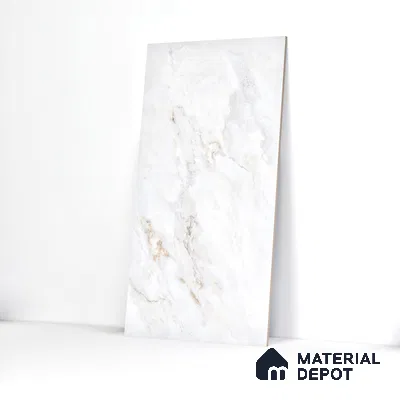 Endless Floor & Wall Tile TL 06280  Swista Snow 4 ft x 2 ft Vitrified Glossy Finish - 9 mm (Random Design 4) | Suitable for Living Room, Bedroom, Bathroom & Kitchen (Sample)