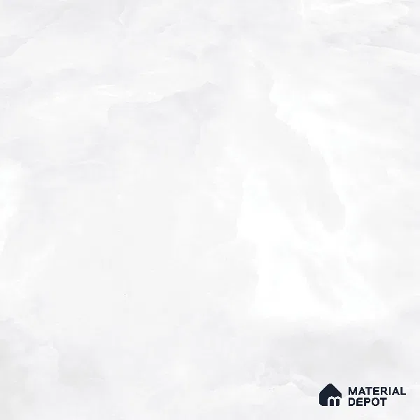 Endless Marble Floor & Wall Tile TL 06619 White Onyx 6 ft x 4 ft Glossy Finish Vitrified Large Format Tile - 9 mm | 3 Random Design | Suitable for Living Room, Bedroom, Bathroom | Adhesive and Spacers Must be Used During Installation (Sample)