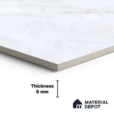 Marble Look Wall Tile TL 06620 C SGH Invisible Ice Endless Glossy 4 ft x 2 ft Glossy Finish Vitrified Tile - 9 mm | Suitable For living Room, Bedroom, Bathroom