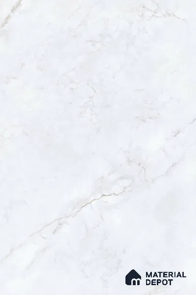 Endless Marble Wall & Floor Tile TL 06620 Snow Ice 6 ft x 4 ft Glossy Finish Vitrified Large Format Tile - 9 mm | 2 Random Design | Suitable for Living Room, Bedroom, Bathroom | Adhesive and Spacers Must be Used During Installation (Sample)