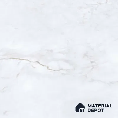 Endless Marble Wall & Floor Tile TL 06620 Snow Ice 6 ft x 4 ft Glossy Finish Vitrified Large Format Tile - 9 mm | 2 Random Design | Suitable for Living Room, Bedroom, Bathroom | Adhesive and Spacers Must be Used During Installation (Sample)