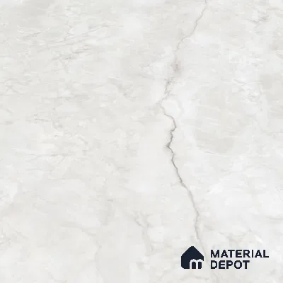 Large Format Marble Floor Tile TL 04405 Endless Prisma White Glossy Finish Vitrified Colorbody Tile - 15 mm | Suitable for Living Room, Bedroom, Office | Adhesive and Spacers Must be Used During Installation