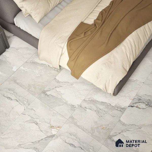Endless Wall & Floor Tile TL 06207 Endura Alpine Cream 4 ft x 2 ft Vitrified Matte Finish - 9 mm (Random Design 4) | Suitable for Living Room,Bedroom,Bathroom & Kitchen
