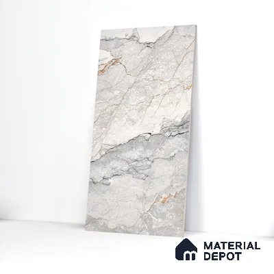 Endless Wall & Floor Tile TL 06207 Endura Alpine Cream 4 ft x 2 ft Vitrified Matte Finish - 9 mm (Random Design 4) | Suitable for Living Room,Bedroom,Bathroom & Kitchen